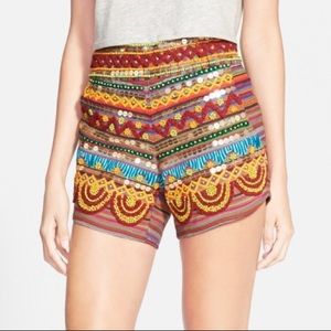 Raga beaded pull-on shorts